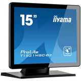 IIYAMA PROLITE T1521MSC-B2 15" LED XGA TOUCH SCREEN 4:3 8ms 800:1 ALTOPARLANTI VGA HDMI NERO