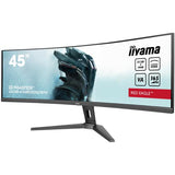 iiyama G-MASTER RED EAGLE CURVED Monitor PC 113 cm [44.5] 5120 x 1440 Pixel Dual QHD LED Nero (iiyama G-MASTER Red Eagle GCB4580DQSN-B1 - Monitor a LED - gaming - curvato - 45 [44.5 visualizzabile] -