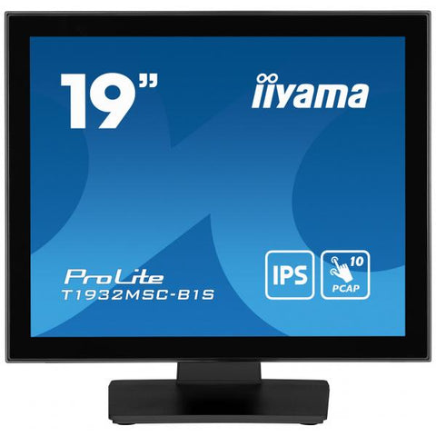 iiyama ProLite T1932MSC-B1S Monitor PC 48,3 cm [19] 1280 x 1024 Pixel Full HD LED Touch screen Da tavolo Nero (iiyama ProLite T1932MSC-B1S computer monitor 48.3 cm [19'] 1280 x 1024 pixels Full HD LE