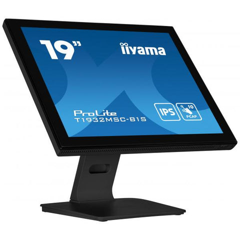 iiyama ProLite T1932MSC-B1S Monitor PC 48,3 cm [19] 1280 x 1024 Pixel Full HD LED Touch screen Da tavolo Nero (iiyama ProLite T1932MSC-B1S computer monitor 48.3 cm [19'] 1280 x 1024 pixels Full HD LE