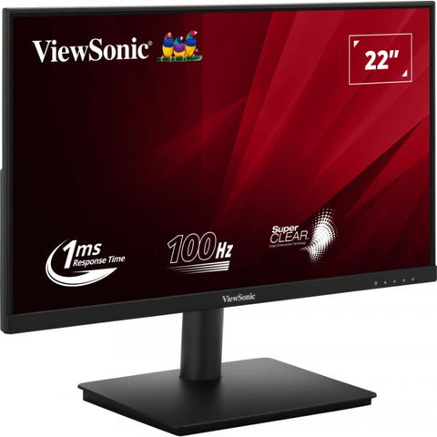 Viewsonic VA220-H Monitor PC 55,9 cm [22] 1920 x 1080 Pixel Full HD LED Nero (ViewSonic VA220-H - LED monitor - 22 - 1920 x 1080 Full HD [1080p] @ 100 Hz - VA - 250 cd/m? - 4000:1 - 1 ms - HDMI, VGA)