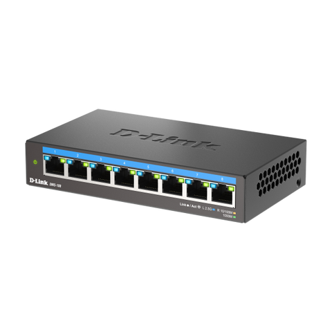 D-Link DMS-108\B Non gestito 2.5G Ethernet [100/1000/2500] (8-Port Multi-Gigabit Unmanaged Switch)