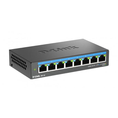 D-Link DMS-108\B Non gestito 2.5G Ethernet [100/1000/2500] (8-Port Multi-Gigabit Unmanaged Switch)