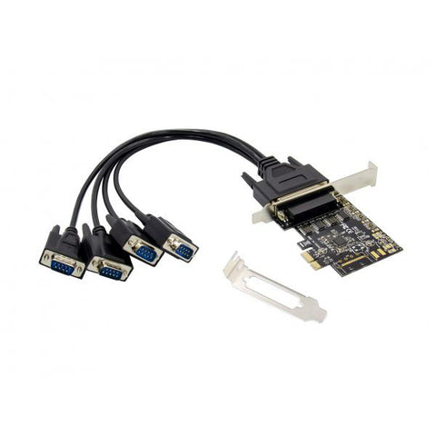 CONCEPTRONIC SCHEDA PCIe SERIALE DB9 RS232 A 4 PORTE