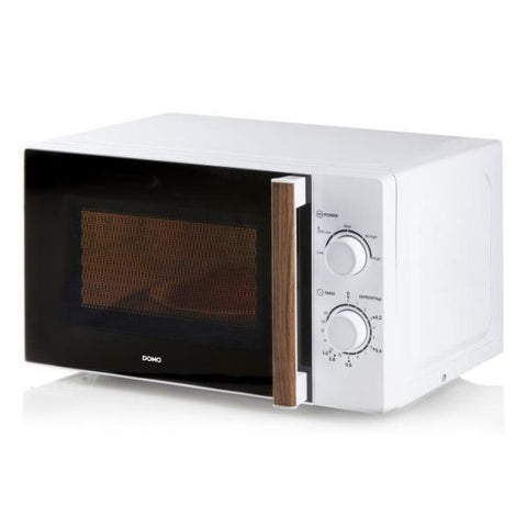Domo DO2720 forno a microonde Bianco, Legno Solo microonde Superficie piana 200 L 700 W