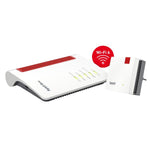Mesh Set 7530 AX + 1200 AX Dual-band [2.4 GHz/5 GHz] Wi-Fi 6 [802.11ax] Rosso, Bianco 4 3G Interno (FRITZ! Mesh Set 7530)
