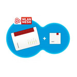 Mesh Set 7530 AX + 1200 AX Dual-band [2.4 GHz/5 GHz] Wi-Fi 6 [802.11ax] Rosso, Bianco 4 3G Interno (FRITZ! Mesh Set 7530)