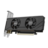 GIGABYTE GeForce RTX 3050 OC Low Profile 6G NVIDIA 6 GB GDDR6 (Gigabyte NVIDIA GeForce RTX 3050 OC Low Profile 6GB GDDR6 Graphics Card, 2304 CUDA Cores, 1477 MHz Core Clock, Dual Fan, 2x DisplayPorts