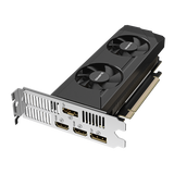 GIGABYTE GeForce RTX 3050 OC Low Profile 6G NVIDIA 6 GB GDDR6 (Gigabyte NVIDIA GeForce RTX 3050 OC Low Profile 6GB GDDR6 Graphics Card, 2304 CUDA Cores, 1477 MHz Core Clock, Dual Fan, 2x DisplayPorts