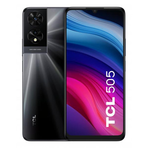 TCL 505 17,1 cm [6.75] Doppia SIM Android 14 4G USB tipo-C 4 GB 128 GB 5010 mAh Grigio (TCL 505 GRAY)