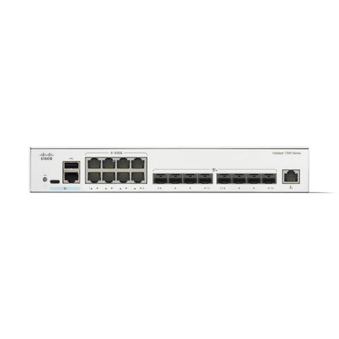 CISCO CATALYST 1300-16XTS SWITCH GESTITO L3 - 8 x 10GBASE-T + 8 x 10 GIGABIT SFP+ MONTABILE SU RACK BIANCO
