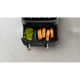 PHILIPS NA352/00 FRIGGITRICE AD ARIA DUAL BASKET 2750W 9 LT 1,5 KG DOPPIO CESTELLO TECNOLOGIA RAPID AIR PLUS 8 PROGRAMMI ANTRACITE