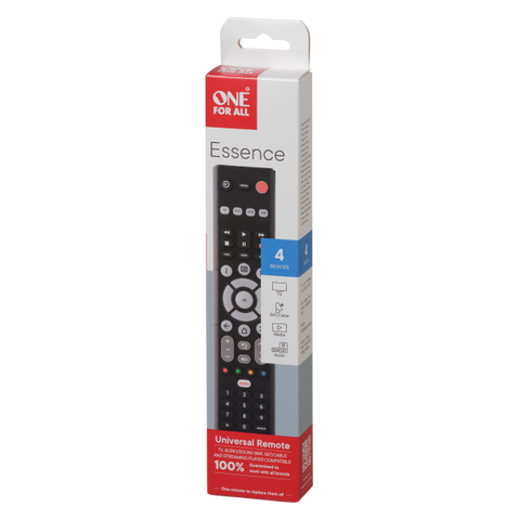 ONE FOR ALL URC1242 TELECOMANDO UNIVERSALE FINO AD 4 DISPOSITIVI FUNZIONE APPRENDIMENTO TASTO SCELTA RAPIDA DELLEL APP