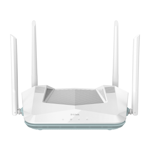 D-LINK EAGLE PRO AI R32 ROUTER WI-FI 6 AX3200 DUAL BAND 2.4/5GHz 4 PORTE GIGABIT WPA3 MU-MIMO BIANCO