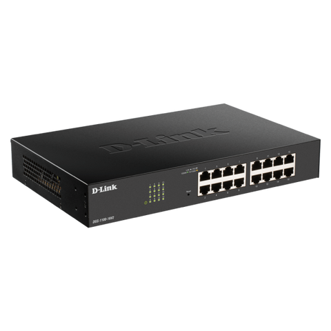 D-Link DGS-1100-16V2 Gestito L2 Gigabit Ethernet (10/100/1000) Nero