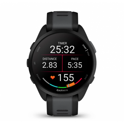 Garmin Forerunner 165 3,05 cm (1.2") AMOLED Digitale 390 x 390 Pixel Touch screen Nero GPS (satellitare)