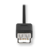 RETRAK CAVO USB RETRATTILE 1 x M USB TIPO A 1 X F USB TIPO A CON MULTI ADATTATORE INTERCAMBIABILE 1 M NERO