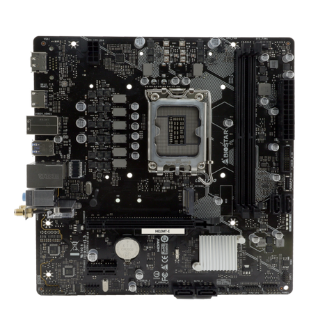 BIOSTAR H610MT-E LGA1700 (ALDER LAKE) 2DDR4 HDMI+DP PCIE - TYPE-C PORT (1 VIA INTERNAL HEADERS), M.2 MATX