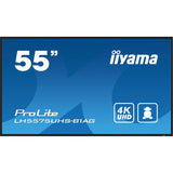 iiyama LH5575UHS-B1AG visualizzatore di messaggi Pannello piatto per segnaletica digitale 138,7 cm [54.6] LCD Wi-Fi 500 cd/m 4K Ultra HD Nero Processore integrato Android 11 24/7 (iiyama ProLite LH