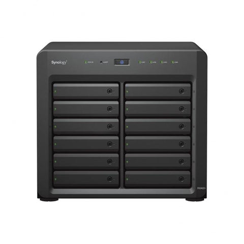 Synology DiskStation DS2422+ NAS Desktop Ryzen Embedded V1500B 4 GB DDR4 192 TB HDD DiskStation Manager Nero (Synology DiskStation DS2422+ 192TB [Synology HAT33]; 12 bay desktop; AMD Ryzen [3Years wa