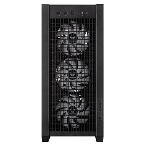 ASUS TUF GAMING GT302 TG ARGB BLACK CASE GAMING E-ATX MID TOWER PANNELLI LATERALI INTERCAMBIABILI MESH VETRO TEMPERATO 4 VENTOLE ARGB PREINSTALLATE DA 140 X 28mm NERO