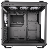 ASUS TUF Gaming GT502 PLUS Midi Tower Nero (Asus TUF Gaming GT502 Plus Case w/ Front & Side Glass Windows, ATX, Dual Chamber, Modular Design, 4x ARGB Fans & Lighting Hub, USB-C, Carry Handles, Black)