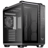 ASUS TUF Gaming GT502 PLUS Midi Tower Nero (Asus TUF Gaming GT502 Plus Case w/ Front & Side Glass Windows, ATX, Dual Chamber, Modular Design, 4x ARGB Fans & Lighting Hub, USB-C, Carry Handles, Black)