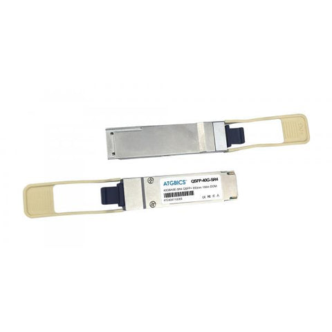 ATGBICS 407-BBZU-C modulo del ricetrasmettitore di rete Fibra ottica 40000 Mbit/s QSFP+ 850 nm (Dell compatible Transceiver QSFP+ 40GBase-SR4 [850nm, MMF, 150m, MPO-12, DOM] Mellanox CX3)