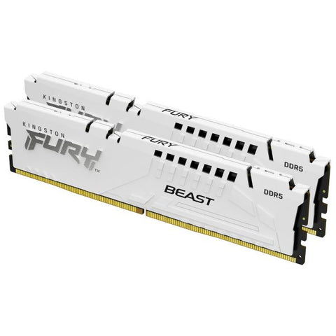 Kingston Technology FURY Beast 64GB 6400MT/s DDR5 CL32 DIMM (Kit de 2) Blanco EXPO