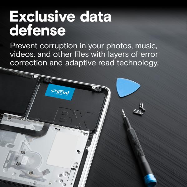 SSD CRUCIAL 4TB BX500 2.5" SATA3 READ:540MB/S-WRITE:500MB/S CT4000BX500SSD1