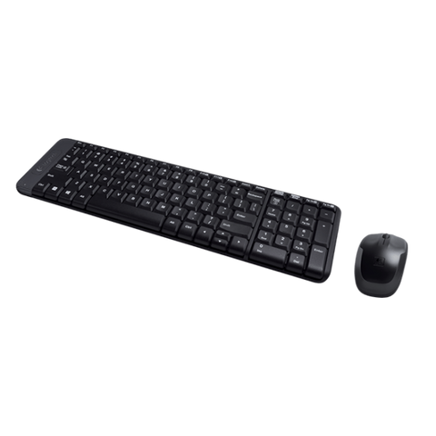 TASTIERA LOGITECH MK220 LOG CORDLESS+MOUSE NERA USB RETAIL 920-003721