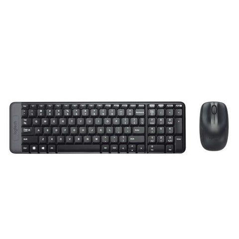 TASTIERA LOGITECH MK220 LOG CORDLESS+MOUSE NERA USB RETAIL 920-003721
