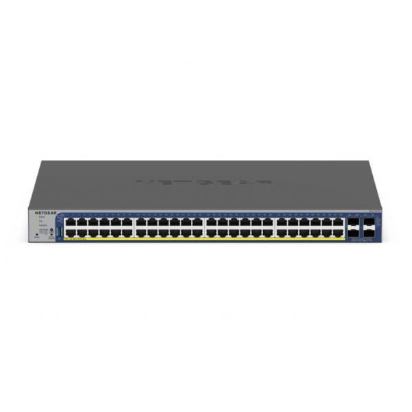NETGEAR GS752TXP Gestito L2/L3/L4 10G Ethernet [100/1000/10000] Supporto Power over Ethernet [PoE] Nero (48P GE POE+ SMART SWTH W/10G SFP+)