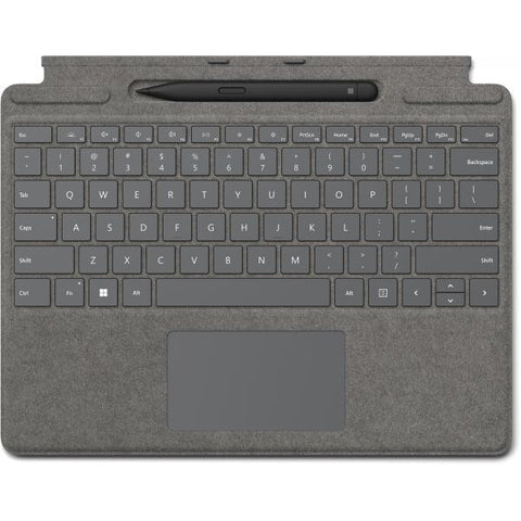 Microsoft Surface Pro Signature Keyboard w/ Slim Pen 2 QWERTY Microsoft Cover port Platino