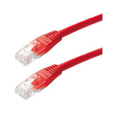 MEDIACOM CAVO DI RETE UTP CAT 5e NON SCHERMATO 1 MT ROSSO
