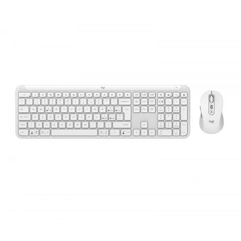 LOGITECH MK950 SIGNATURE SLIM COMBO TASTIERA E MOUSE WIRELESS MULTIDISPOSITIVO FINO A 3 LAYOUT ITALIANO QWERY BIANCO