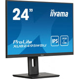 iiyama ProLite XUB2495WSU-B7 Monitor PC 61,2 cm [24.1] 1920 x 1200 Pixel 4K Ultra HD LED Nero (24.1IN ULTRA THIN IPS 1920X1200 - 4MS 300CD/M2 1000:1 1XHDMI)