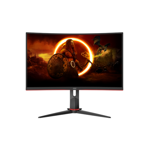 AOC G2 C27G2Z3/BK GAMING 27" LED FULL HD CURVO 16:9 300 CD/mq CONTRASTO 4000:1 0.5ms 280Hz HDR 2 x HDMI 1 x DISPLAYPORT REGOLABILE IN ALTEZZA NERO ROSSO