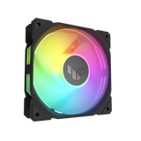 VENTILADOR ASUS TUF GAMING TR120 ARGB 3 EN 1 VENTOLA 120mm 2.000rpm 16 LED INDIRIZZABILI SINGOLARMENTE PACK 3 Pz. NERÓN 