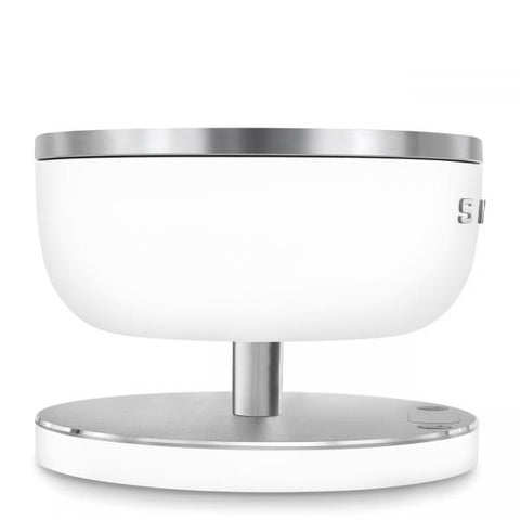 Smeg KSC01WHMWW bilancia da cucina Acciaio inox, Bianco Superficie piana Rotondo Bilancia da cucina elettronica