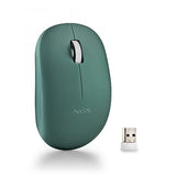 NGS MOUSE WIRELESS 2.4 GHZ,CON ROTELLA, SILENZIOSO, USB NANO, VERDE