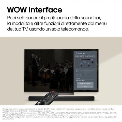 LG S70TR SOUNDBAR 5.1.1 CANALI 500 W CON SUBWOOFER WIRELESS CASSE POSTERIORI INCLUSE DOLBY ATMOS DTS:X SPEAKER CENTRALE UP-FIRING HDMI PASSTHROUGH 4K AI SOUND PRO