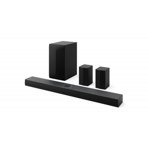LG S70TR SOUNDBAR 5.1.1 CANALI 500 W CON SUBWOOFER WIRELESS CASSE POSTERIORI INCLUSE DOLBY ATMOS DTS:X SPEAKER CENTRALE UP-FIRING HDMI PASSTHROUGH 4K AI SOUND PRO