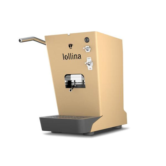 LOLLOCAFF LOLLINA MACCHINA DA CAFF A CIALDE 44 mm 900W SERBATOIO IN VETRO DA 0.70 LT CON 40 CIALDE IN OMAGGIO CREMA