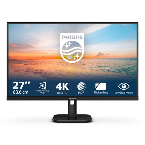PHILIPS MONITOR 27" LED UHD 4K IPS MULTIMEDIALE 2XHDMI/DP 27E1N1800A