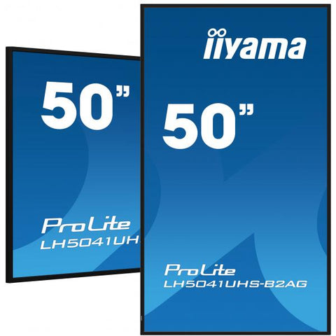 iiyama LH5041UHS-B2AG visualizzatore di messaggi Pannello piatto per segnaletica digitale 127 cm [50] LCD 500 cd/m 4K Ultra HD Nero 24/7 (iiyama ProLite LH5041UHS-B2AG - 50 Categoria diagonale Disp