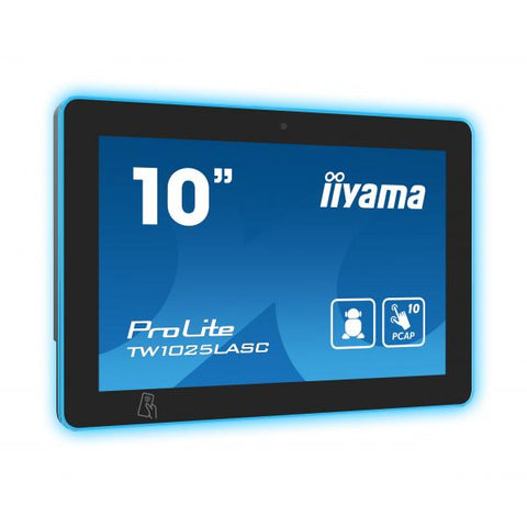 iiyama TW1025LASC-B1PNR espositore per sale riunioni 25,6 cm [10.1] 1280 x 800 Pixel LED 802.11b, 802.11g, Wi-Fi 4 [802.11n] Nero Plastica Bluetooth (iiyama TW1025LASC-B1PNR Signage Display Kiosk des