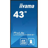 iiyama LH4365UHSB-B1 visualizzatore di messaggi Design chiosco 108 cm [42.5] LED Wi-Fi 800 cd/m 4K Ultra HD Nero Processore integrato Android 11 24/7 (iiyama LH4365UHSB-B1 Signage Display Kiosk des