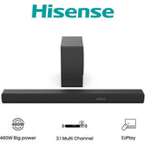 Hisense HS3100 altoparlante soundbar Nero 3.1 canali 480 W