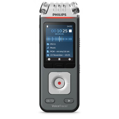 Philips VoiceTracer Nero, Grigio